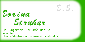 dorina struhar business card